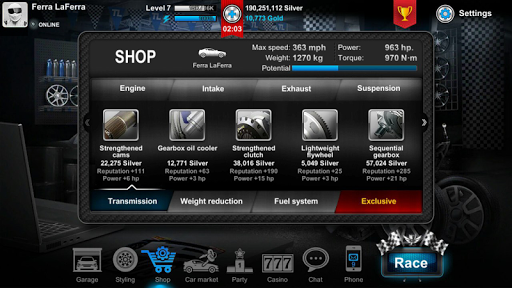 Tuner Life Online Drag Racing Screenshots