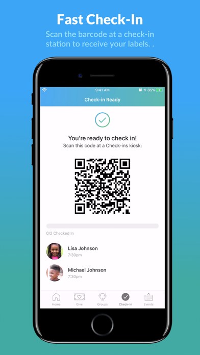 Church Center App Screenshots