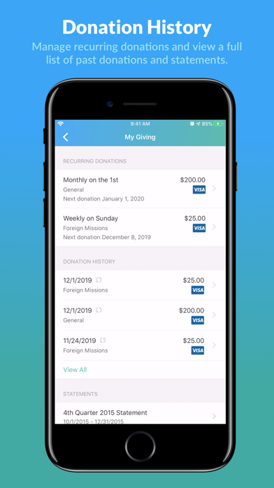 Church Center App Screenshots