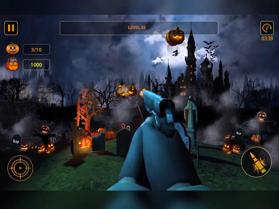 Pumpkin Shooter Game 3D iPad Screenshots