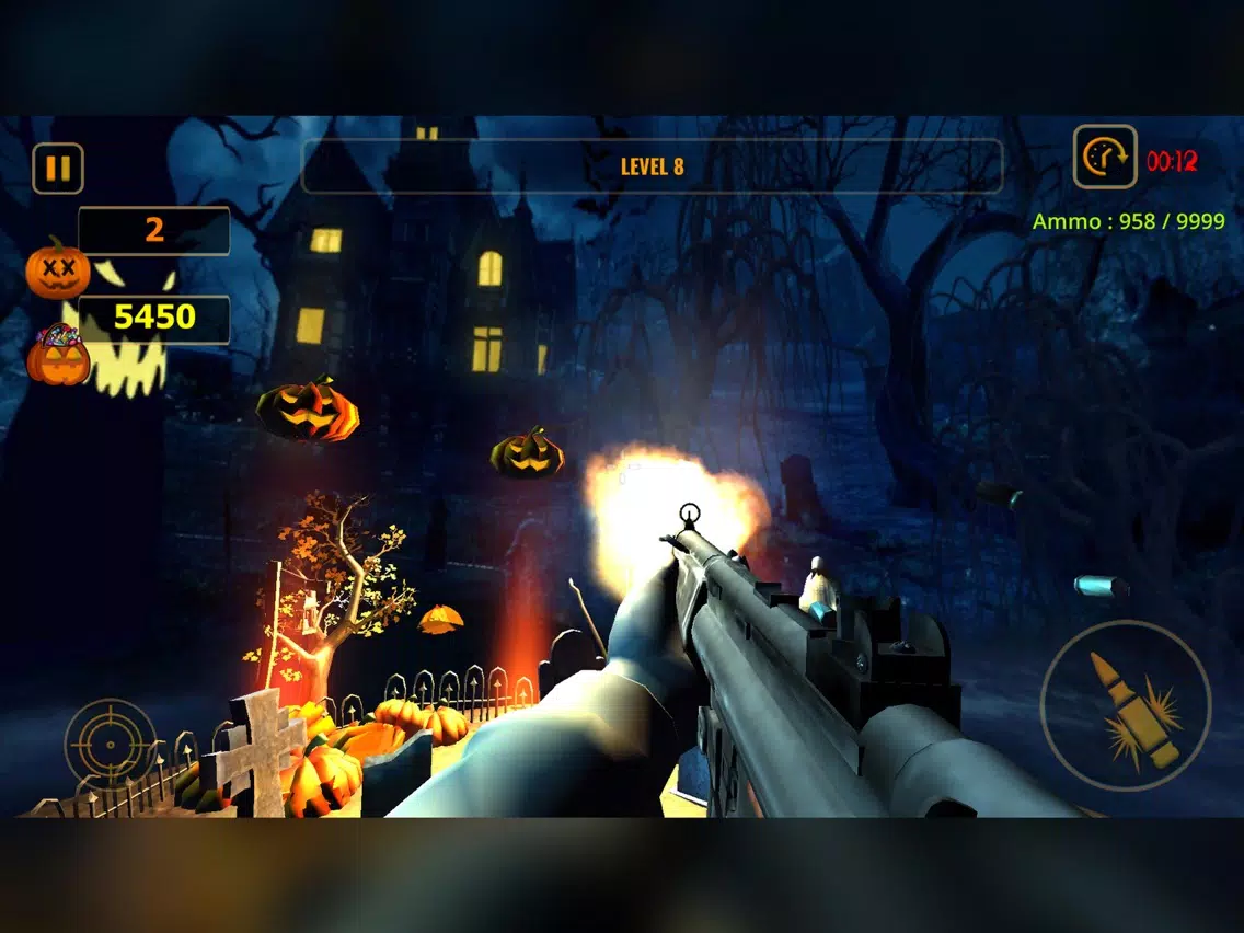 Pumpkin Shooter Game 3D iPad Screenshots