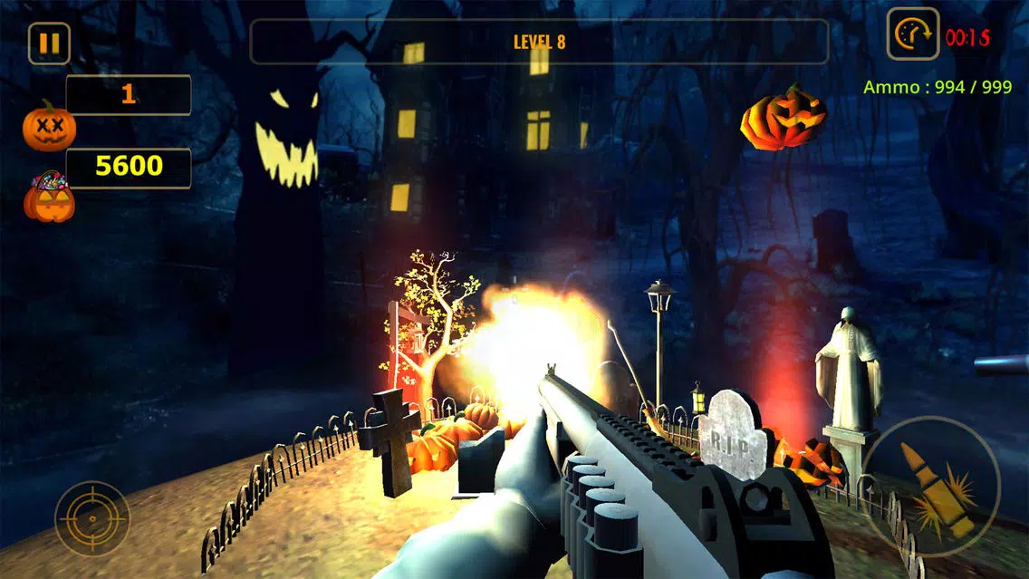Pumpkin Shooter Game 3D Screenshots