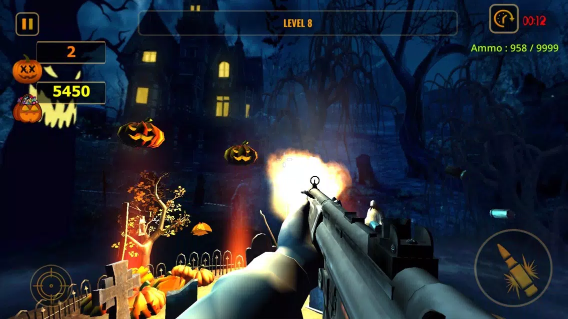 Pumpkin Shooter Game 3D Screenshots
