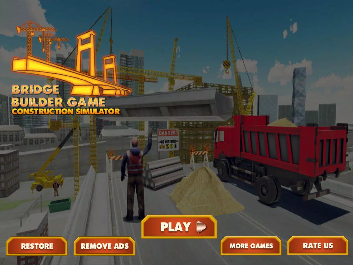 Bridge Builder - Construction Simulator 3D iPad Screenshots