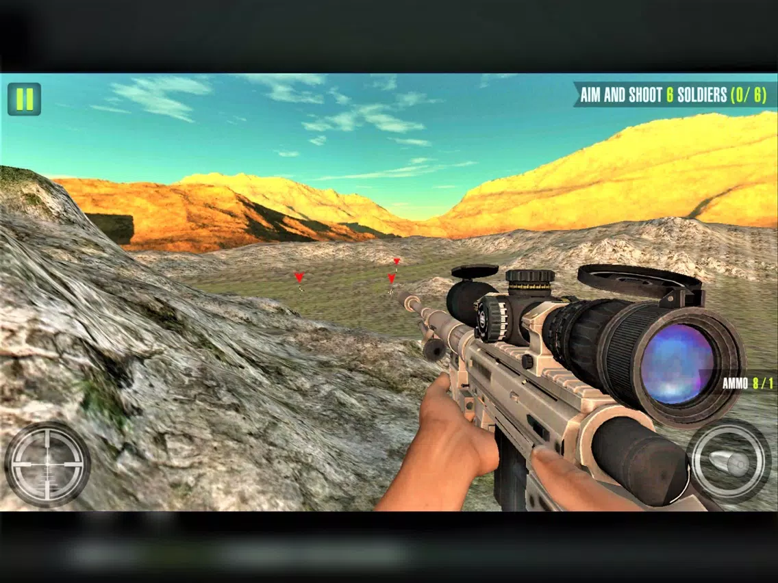 Tangkapan skrin World War 2 Frontline Sniper iPad 