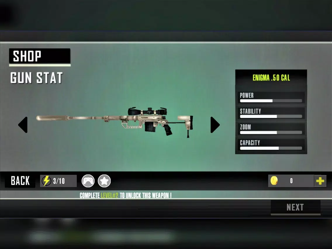 Tangkapan skrin World War 2 Frontline Sniper iPad 