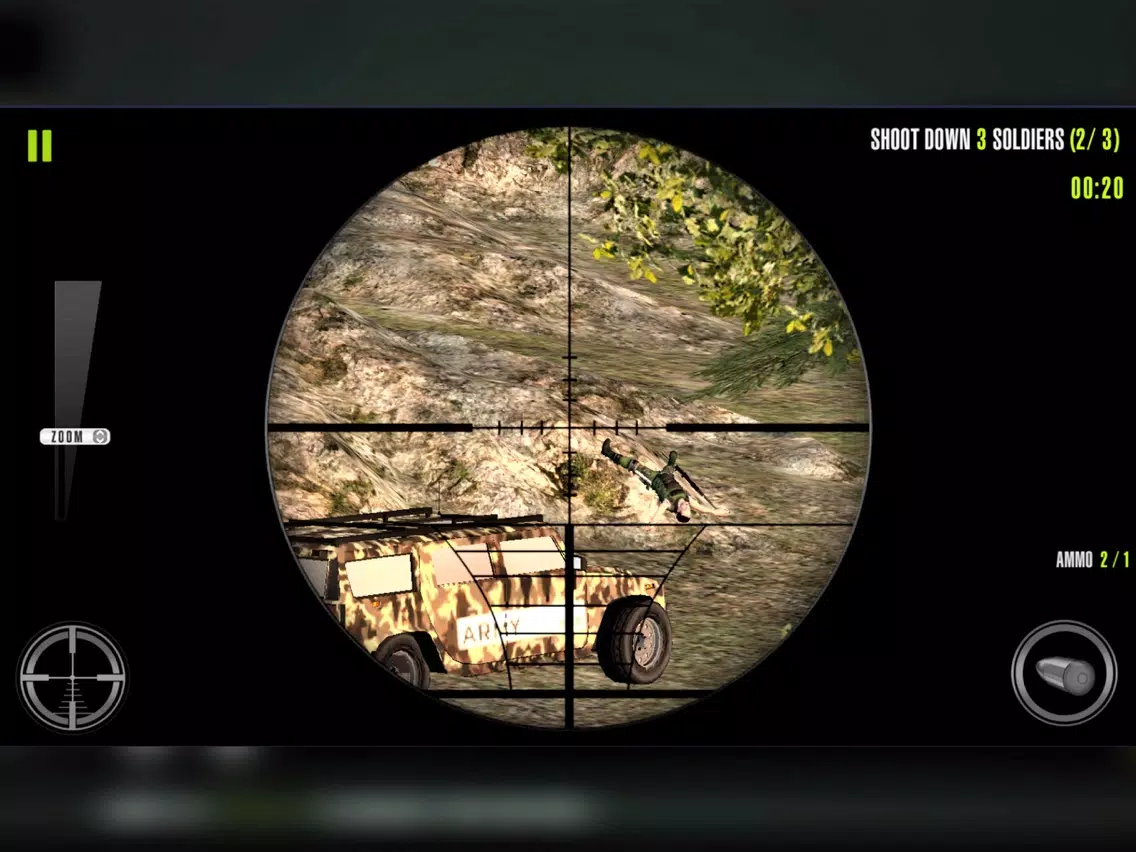 Tangkapan skrin World War 2 Frontline Sniper iPad 