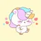 Minky Unicorn Stickers