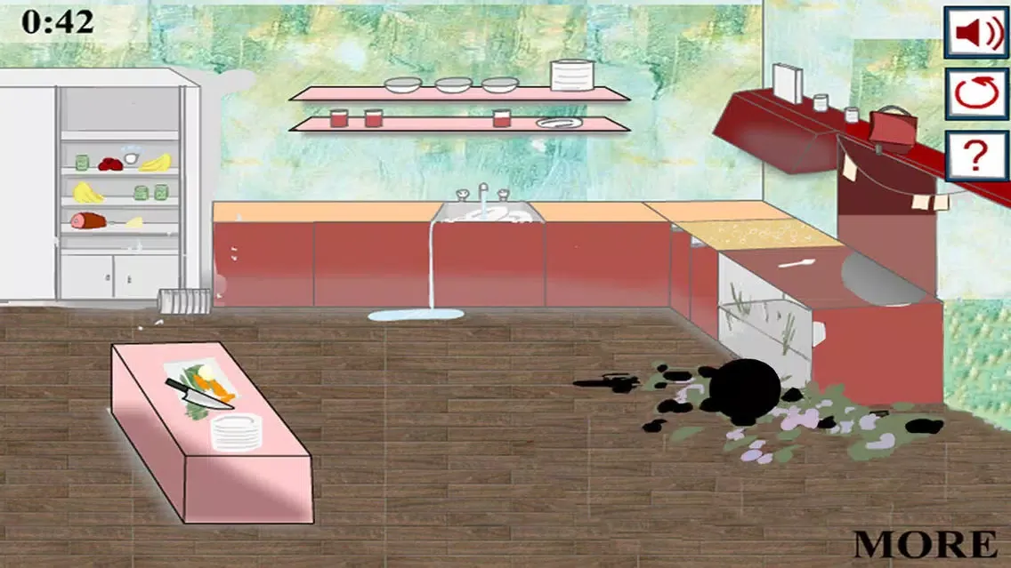 Capturas de pantalla de Stickman Crime in Kitchen － The Best New High IQ Test Game