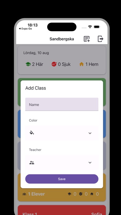 Class Student Atendance Trackr Screenshots