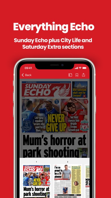 Liverpool Echo Newspaper Screenshots