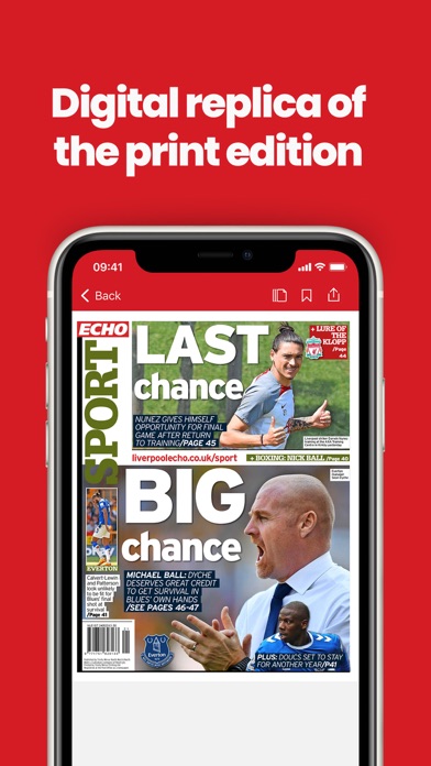 Liverpool Echo Newspaper Screenshots
