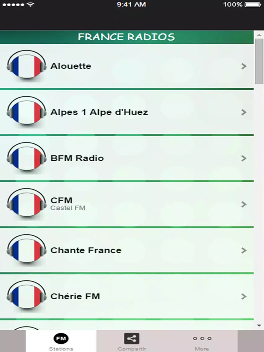 Broadcasters in France iPad Screenshots