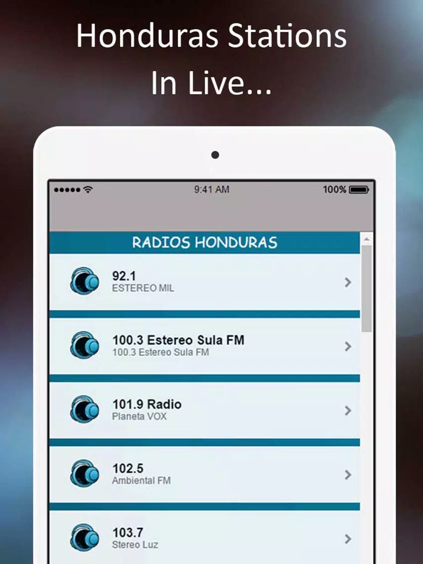 ´Honduras Stations: Music, Entertainment and AM . iPad Screenshots