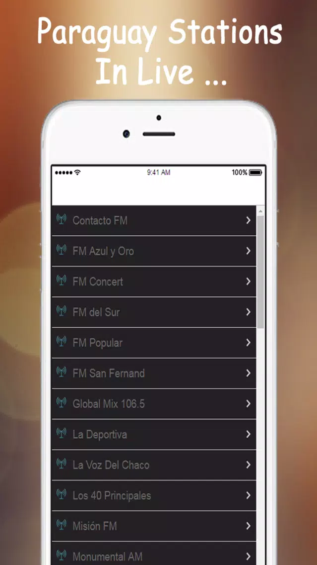 A + Radios Paraguay: Live Stations Fm. Screenshots