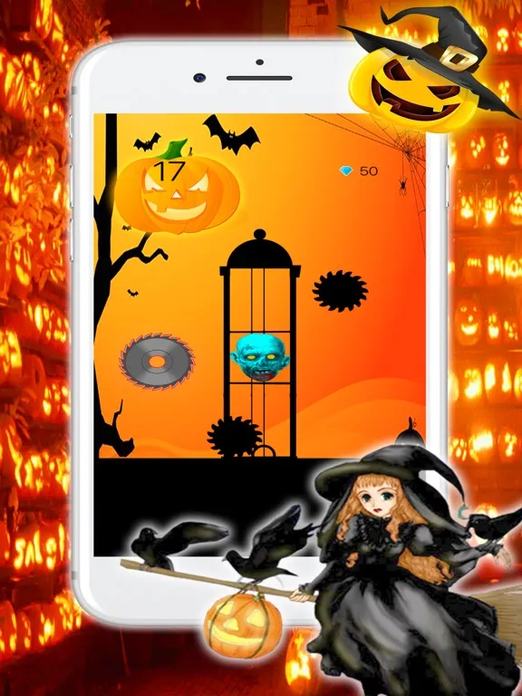 Tangkapan skrin Zombie Fall Game For Halloween iPad 