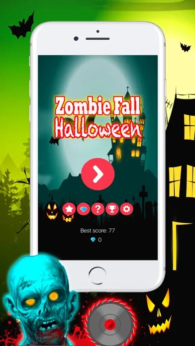 Tangkapan skrin Zombie Fall Game For Halloween