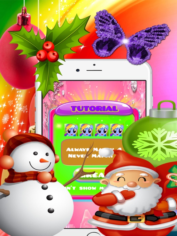 Cute Pony & Santa Claus Action Puzzle Game For All iPad 應用截圖