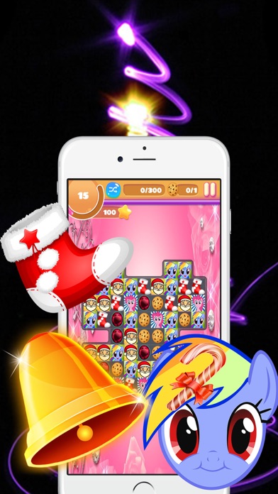 Cute Pony & Santa Claus Action Puzzle Game For All應用截圖