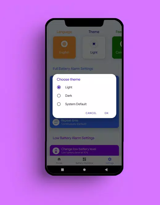 Full Battery Alarm Screenshots