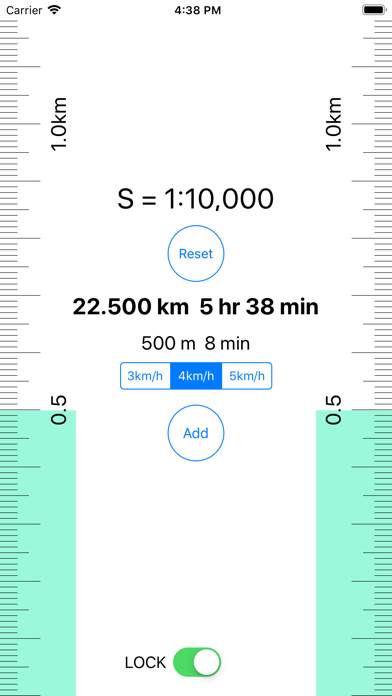MapRuler for paper map Screenshots