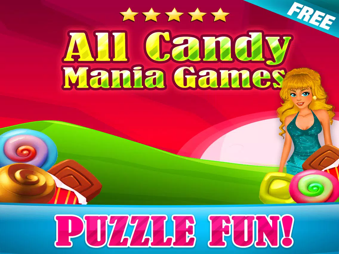 Capturas de tela do All Candy Mania Games 2015 - Soda Pop Match 3 Candies Game For Children HD FREE iPad