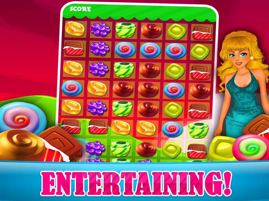 Capturas de tela do All Candy Mania Games 2015 - Soda Pop Match 3 Candies Game For Children HD FREE iPad