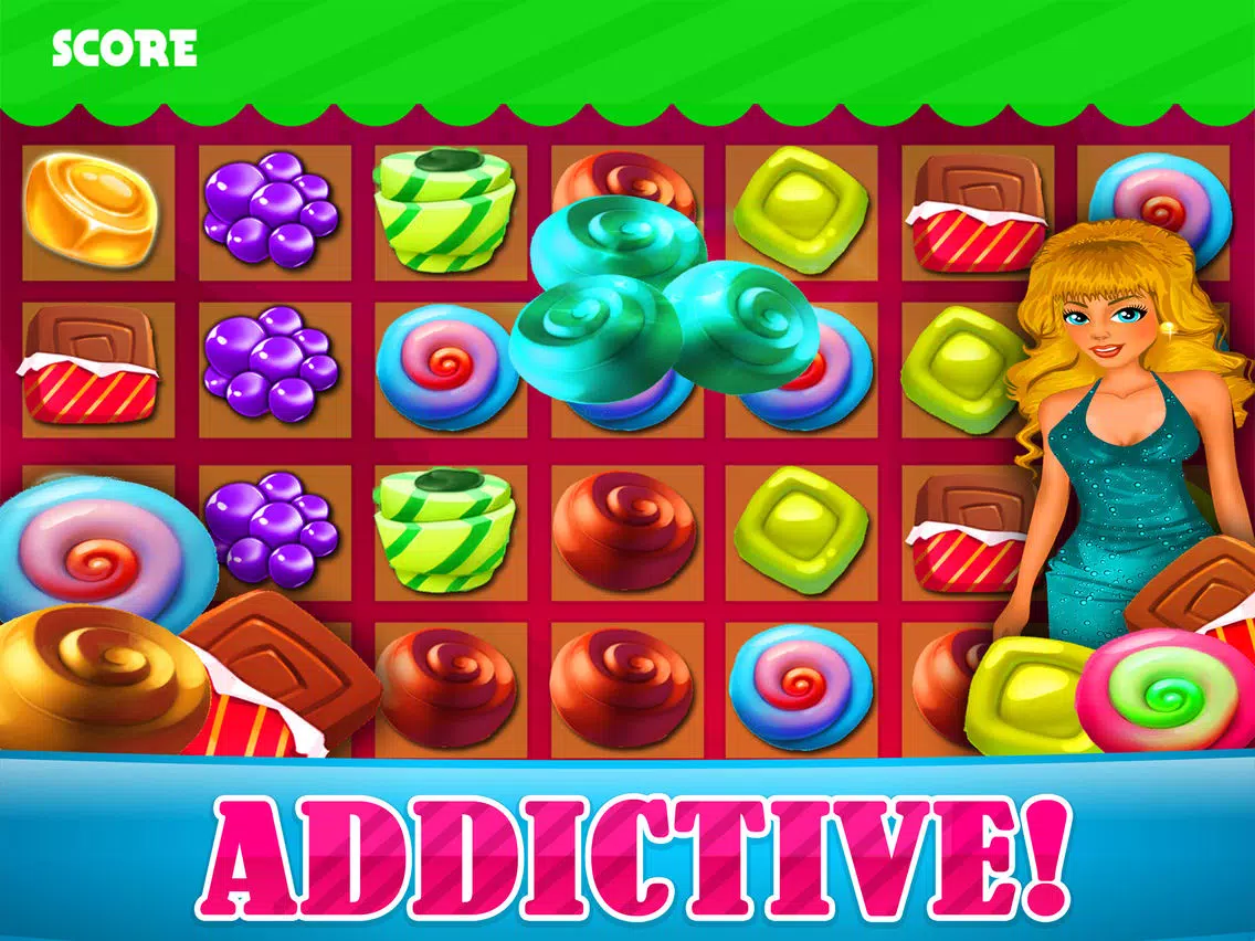 Capturas de tela do All Candy Mania Games 2015 - Soda Pop Match 3 Candies Game For Children HD FREE iPad