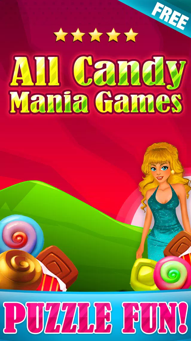 Capturas de tela do All Candy Mania Games 2015 - Soda Pop Match 3 Candies Game For Children HD FREE