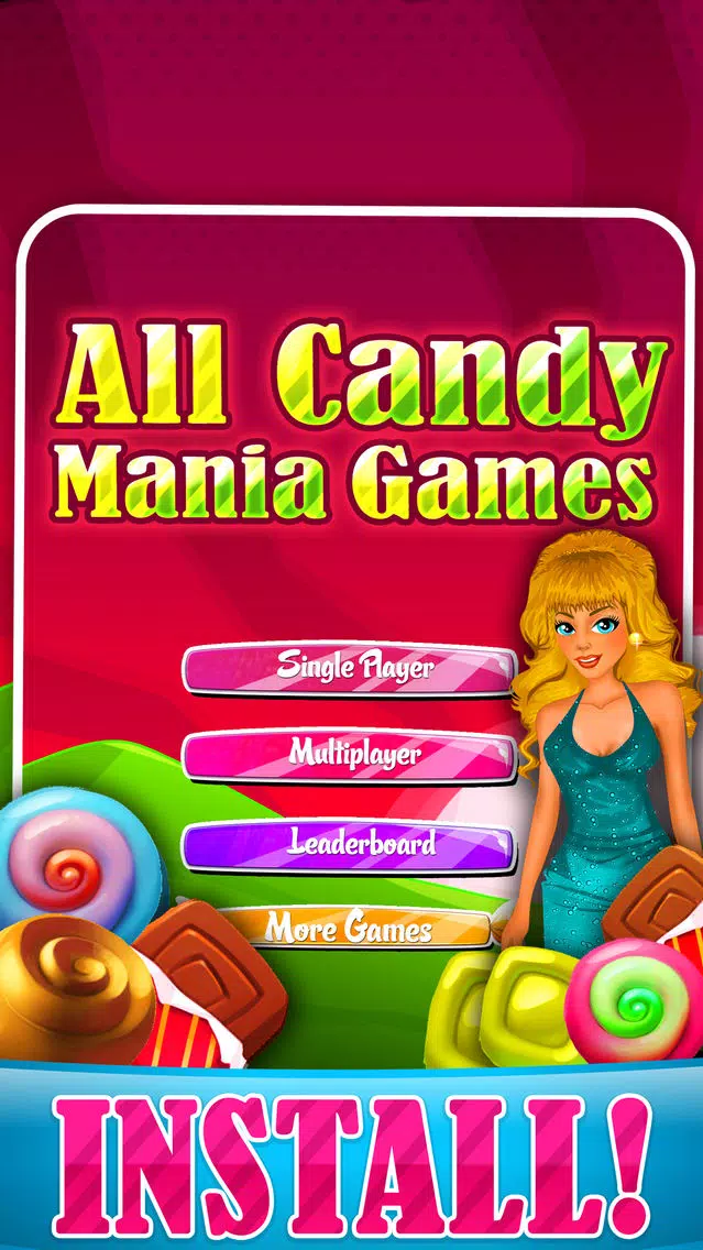 Capturas de tela do All Candy Mania Games 2015 - Soda Pop Match 3 Candies Game For Children HD FREE