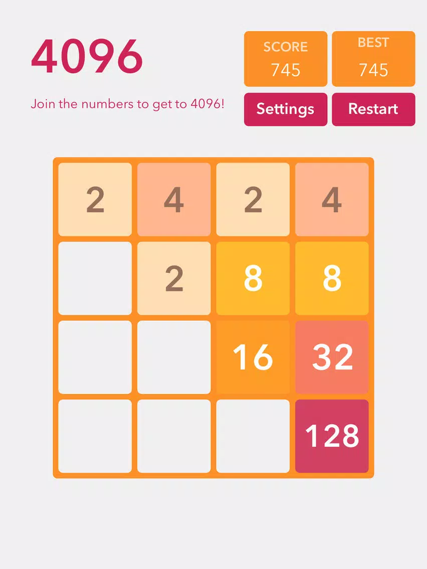 4096 Addictive New Puzzle Game For kids Girls and Boys iPad Screenshots