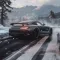 Snowy Mountain Car Drive