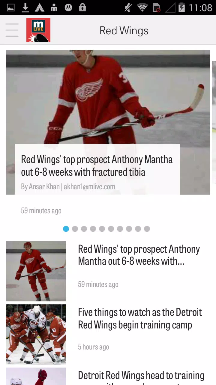 MLive.com: Red Wings News Screenshots