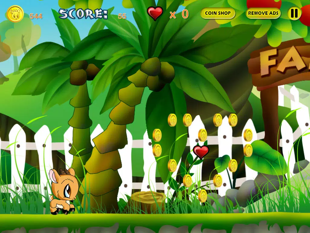 Clumsy Baby Goat Adventure - Tap Jump Run Game for Kids iPad Screenshots