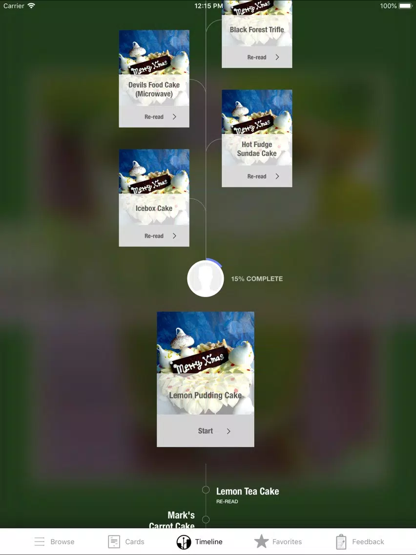Christmas Cake Recipes iPad Screenshots