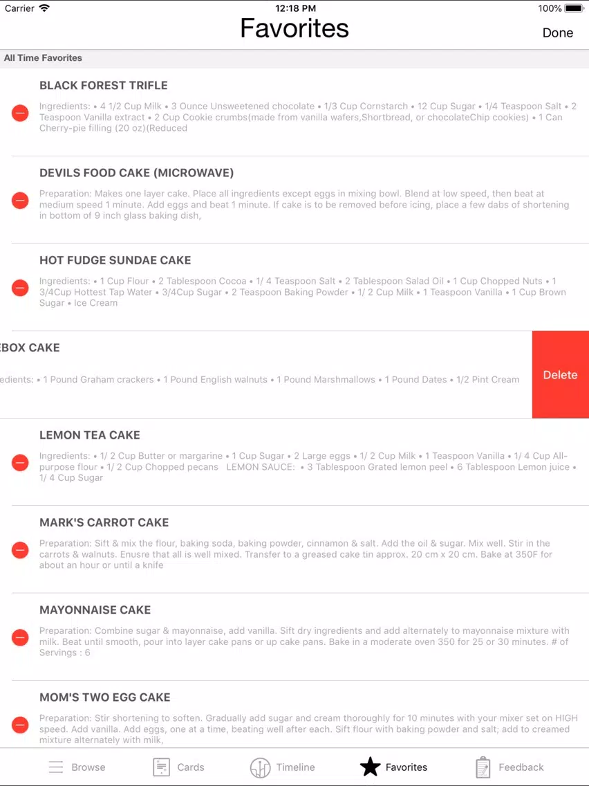 Christmas Cake Recipes iPad Screenshots