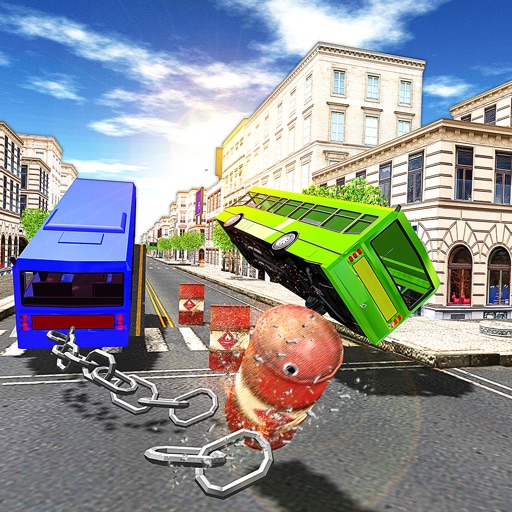 Chained Coach Bus 3D Chained Coach Bus 3D