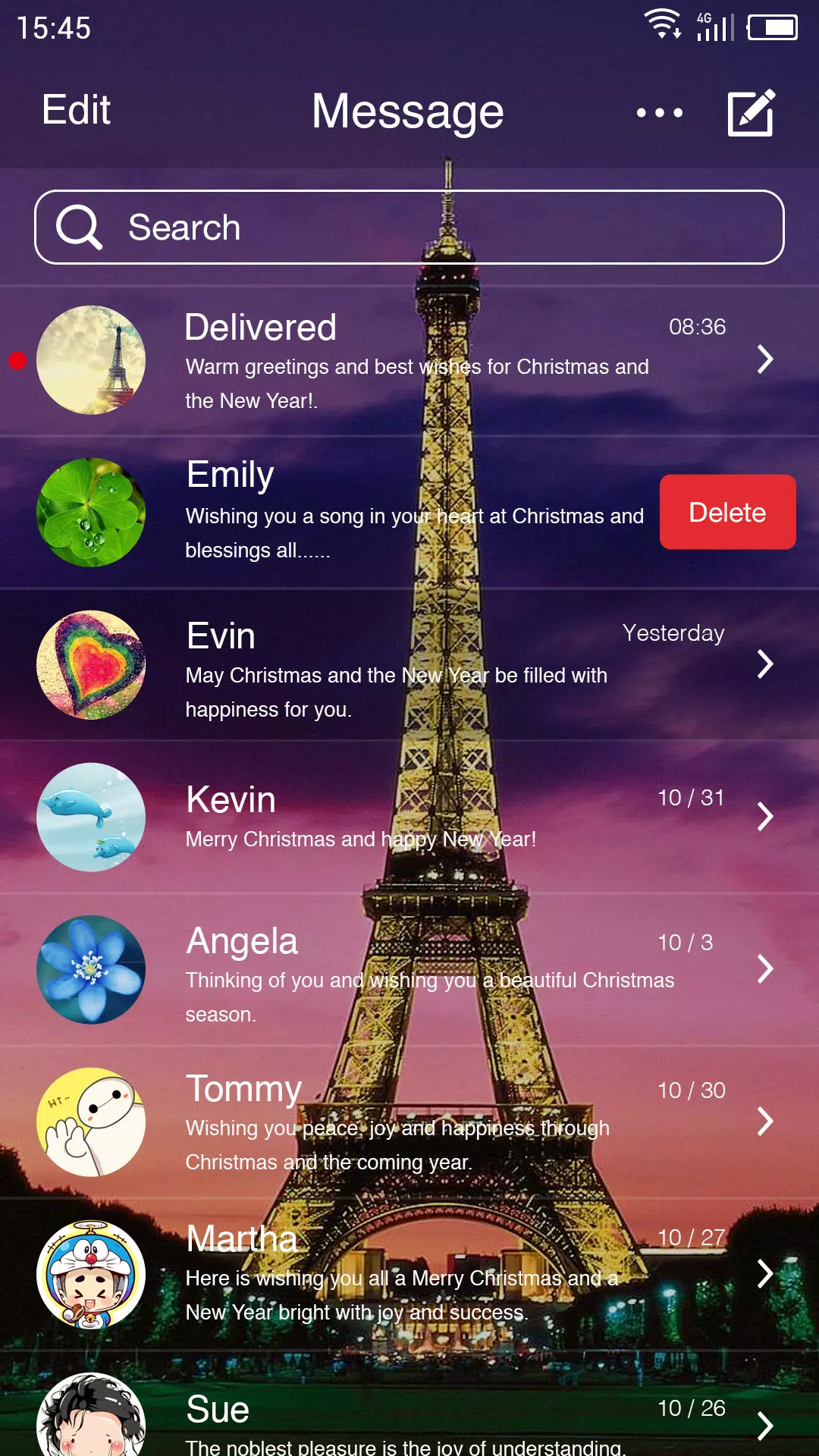 Eiffel Tower - Messaging 7 Screenshots