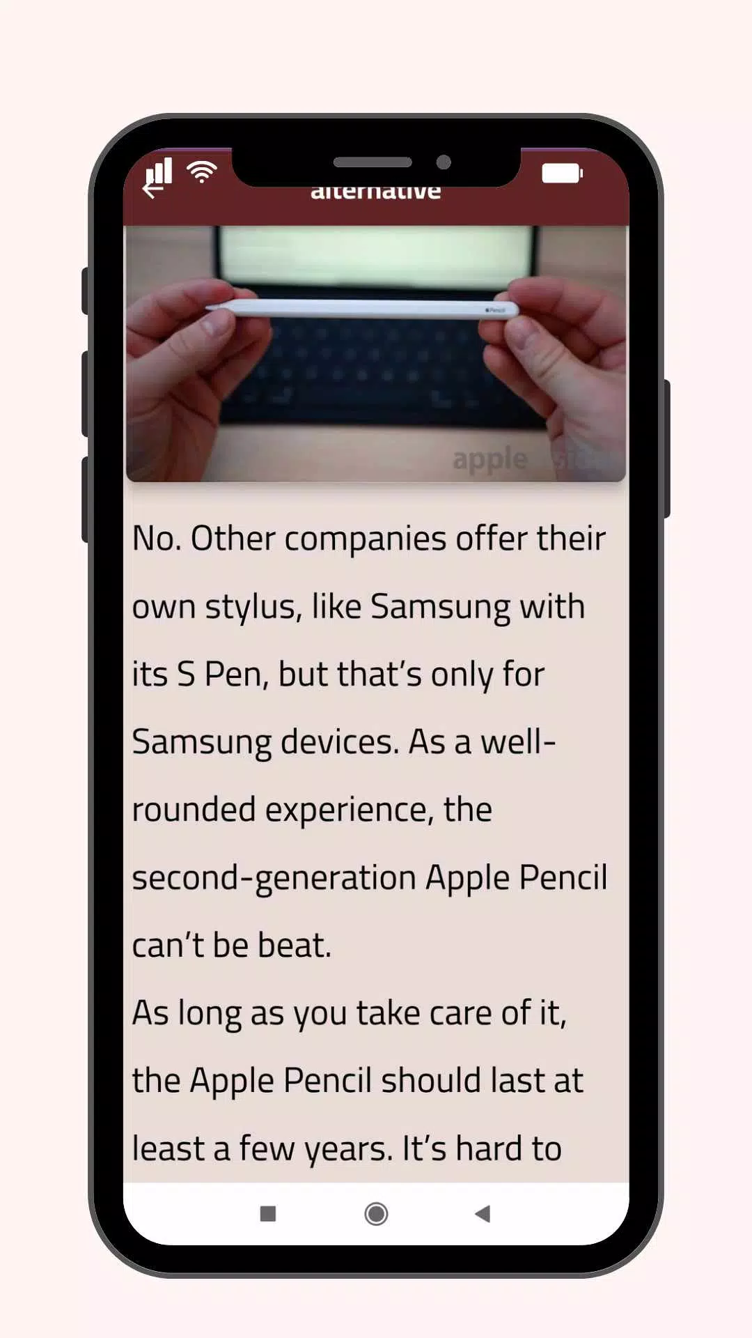 Tangkapan layar Apple Pencil 2nd Guide