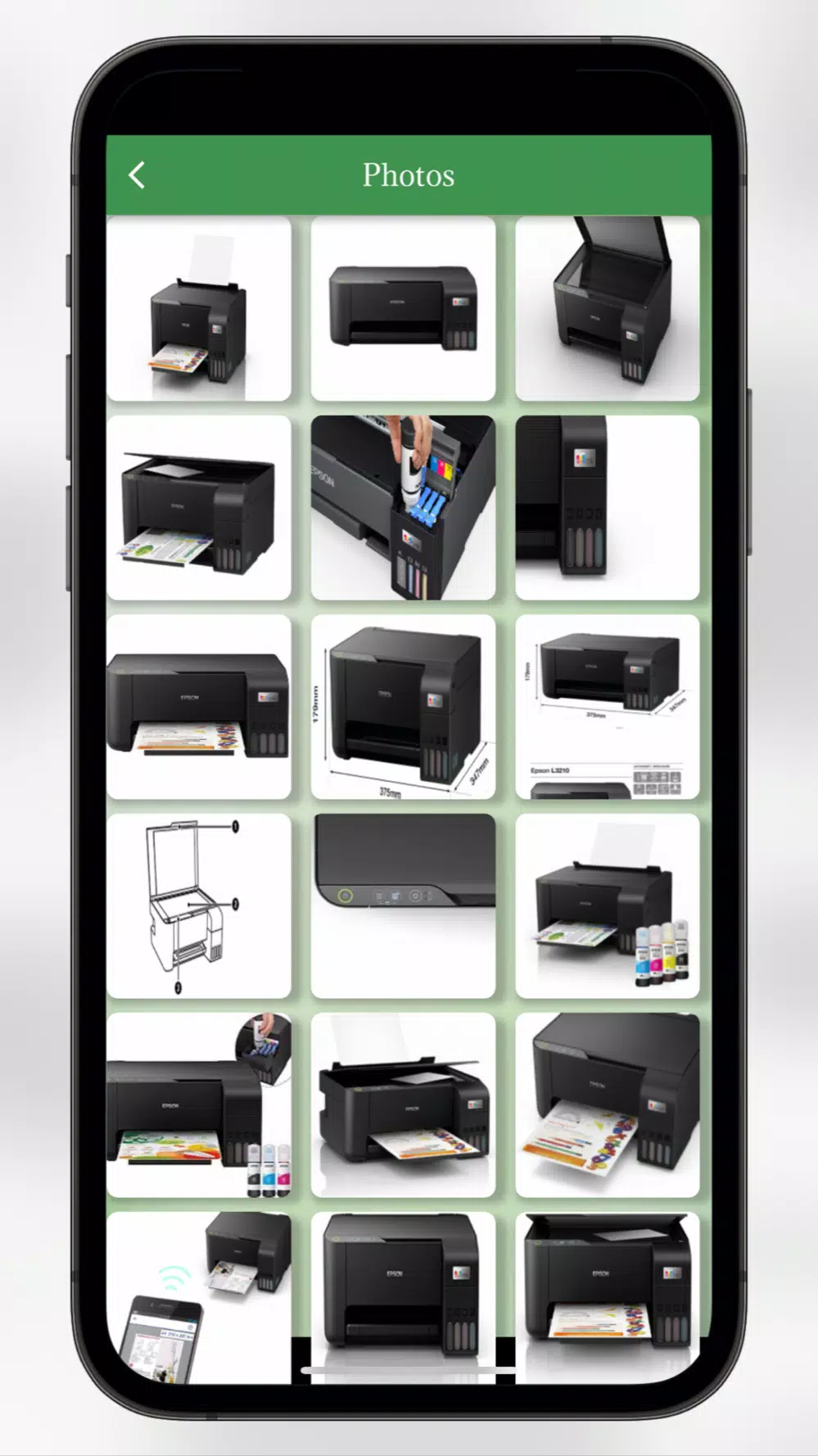 Epson L3210 Printer Manual Screenshots