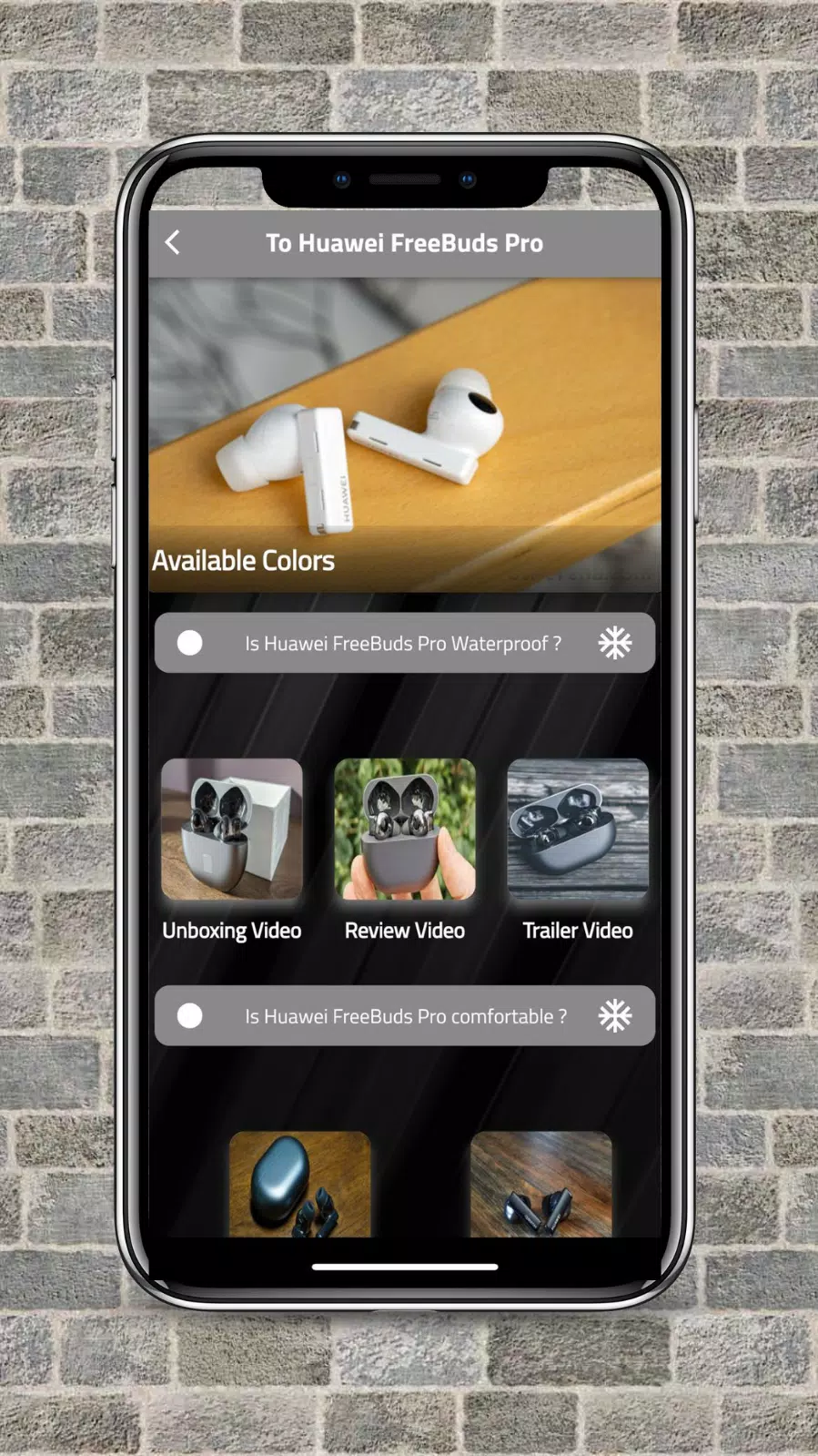 Huawei FreeBuds Pro -Guide Screenshots