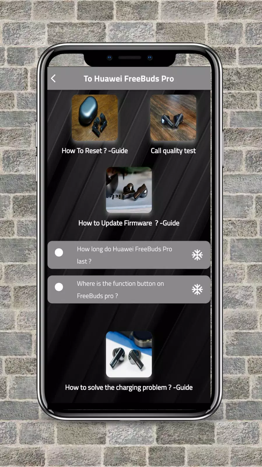 Huawei FreeBuds Pro -Guide Screenshots