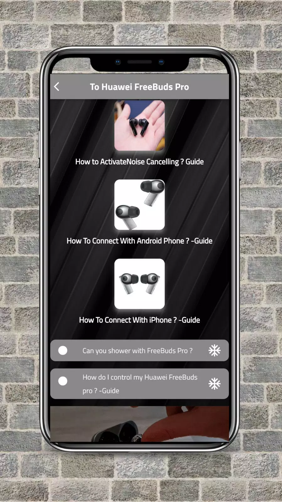 Huawei FreeBuds Pro -Guide Screenshots