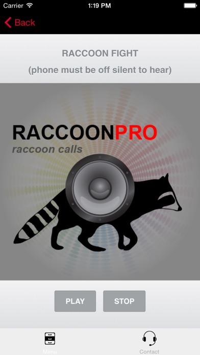 Capturas de tela do REAL Raccoon Calls and Raccoon Sounds for Raccoon Hunting