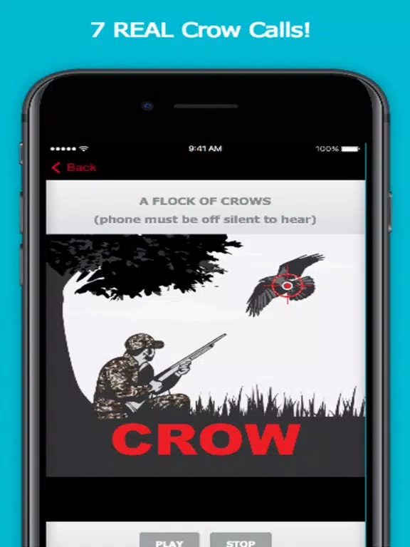 Animal Calls for Hunting Crows iPad 应用截图