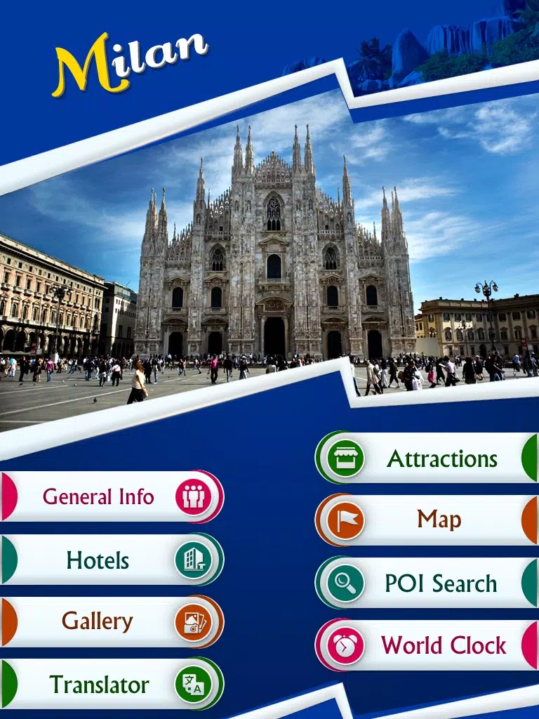 Milan Travel Guide iPad Screenshots