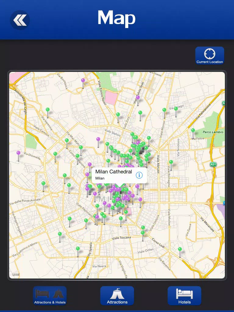 Milan Travel Guide iPad Screenshots