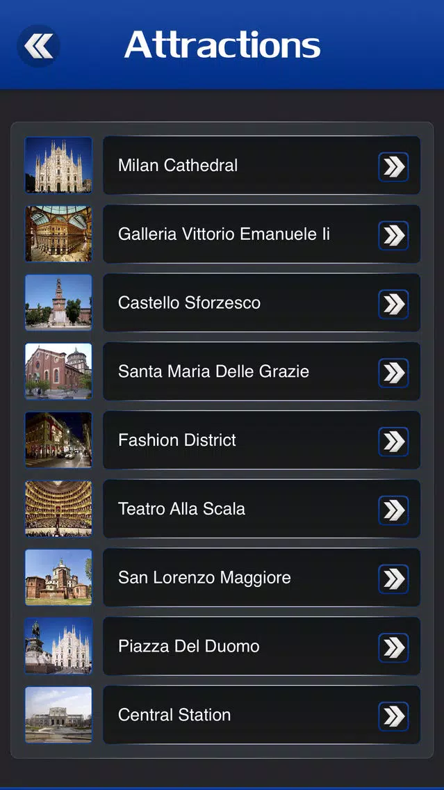 Milan Travel Guide Screenshots