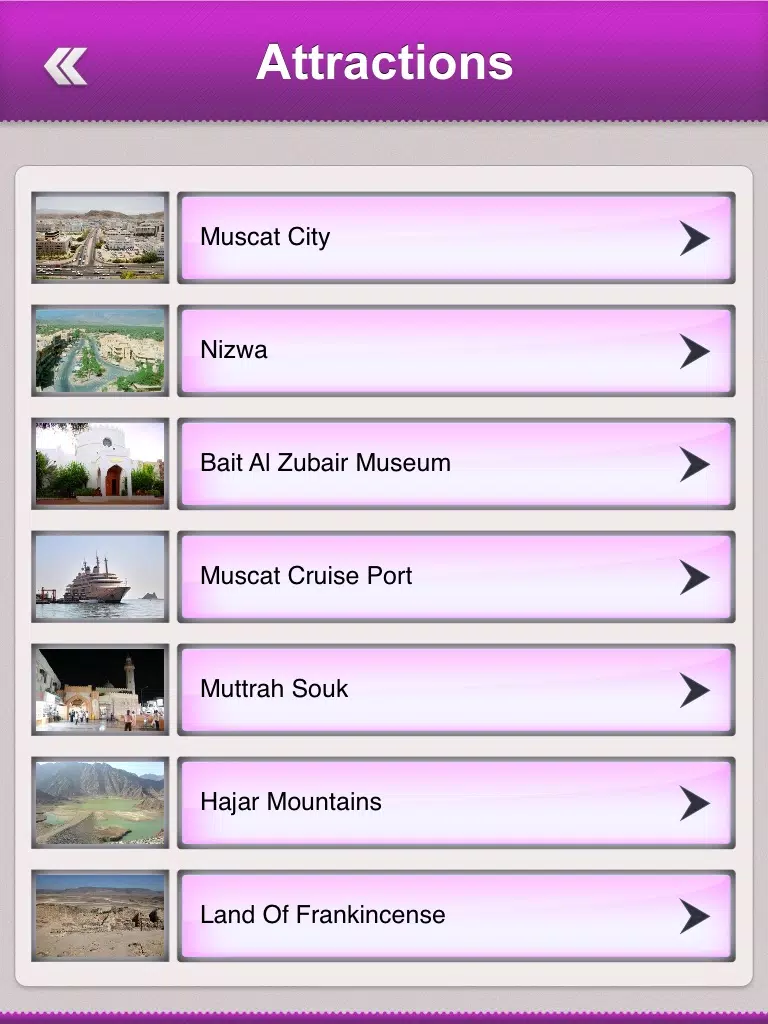 Oman Tourist Guide iPad Screenshots