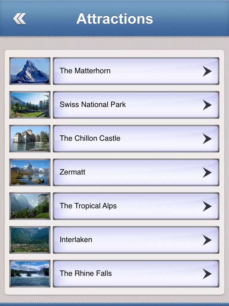 Switzerland Tourist Guide iPad Screenshots
